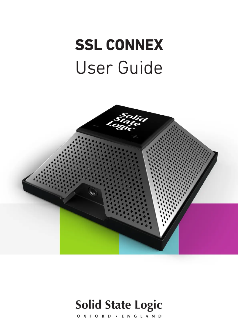 Imagen de la primera página del manual del dispositivo SSL Connex