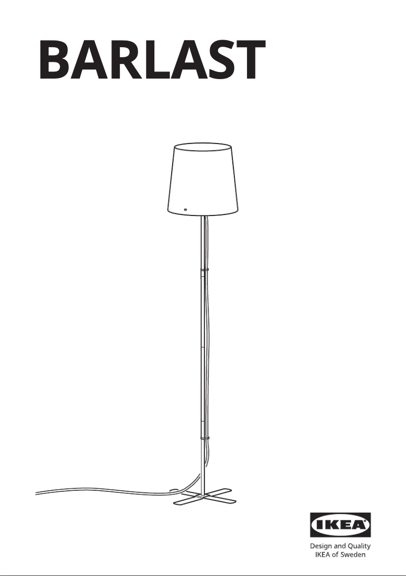 Página 1 del manual Manual de usuario Ikea BARLAST 205.365.19