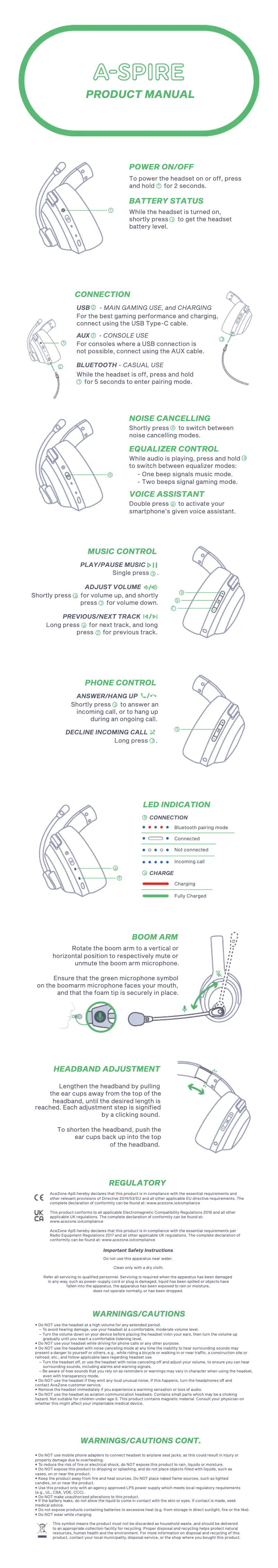 Página nº 1 - Manual de usuario Acezone A-Spire