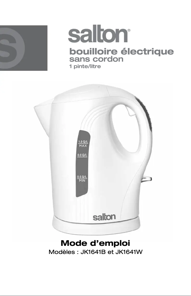 Imagen de la primera página del manual del dispositivo JK1641