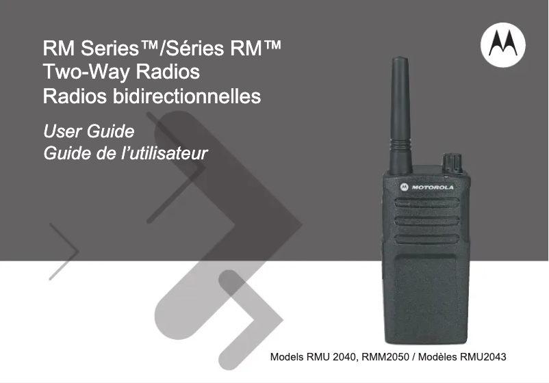 Imagen de la primera página del manual del dispositivo RMM2050