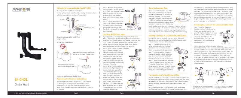 Página 1 del manual Manual de usuario Sevenoak SK-GH01