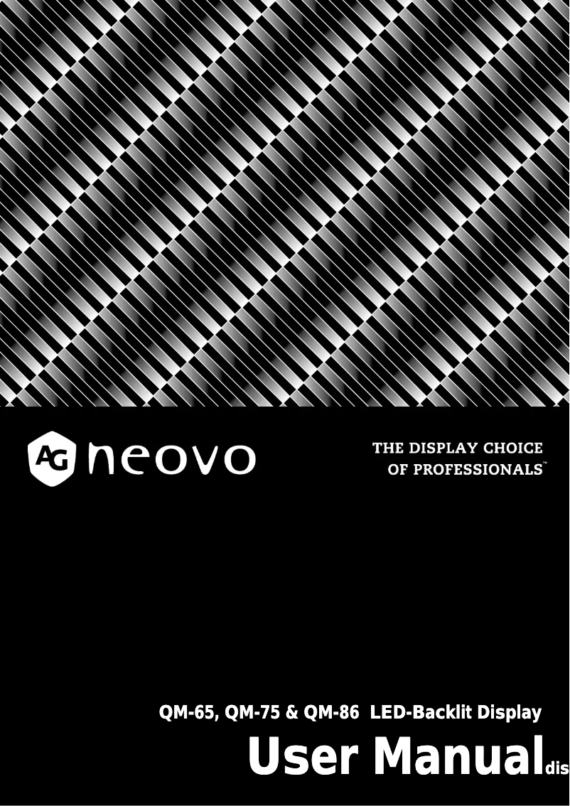 Imagen de la primera página del manual del dispositivo QM-75