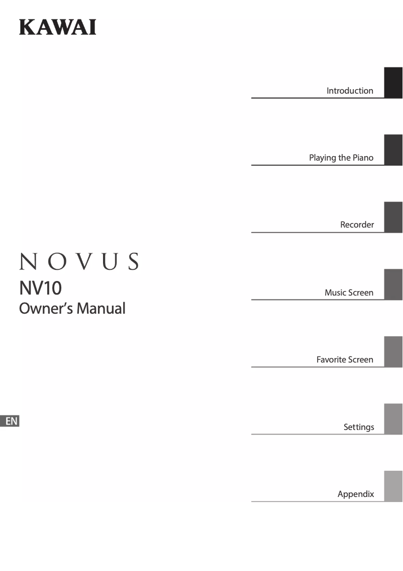 Imagen de la primera página del manual del dispositivo Novus NV10