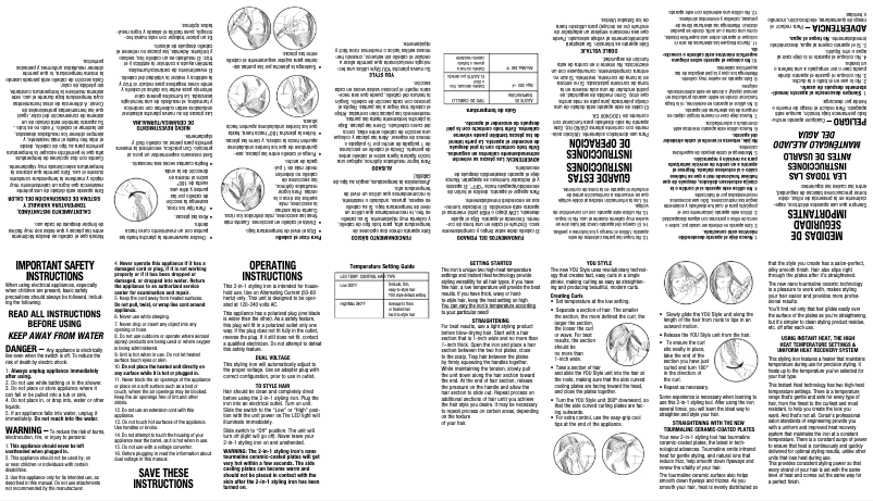 Página 1 del manual Manual de usuario Conair CS584X