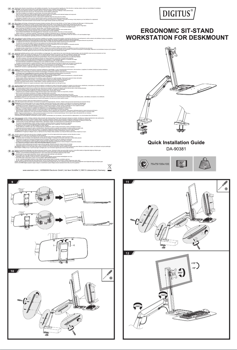 Imagen de la primera página del manual del dispositivo DA-90381