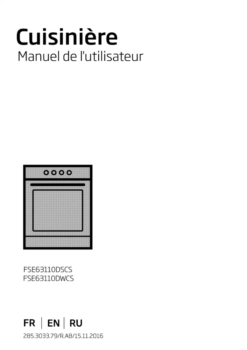 Imagen de la primera página del manual del dispositivo FSE 63110 DWCS