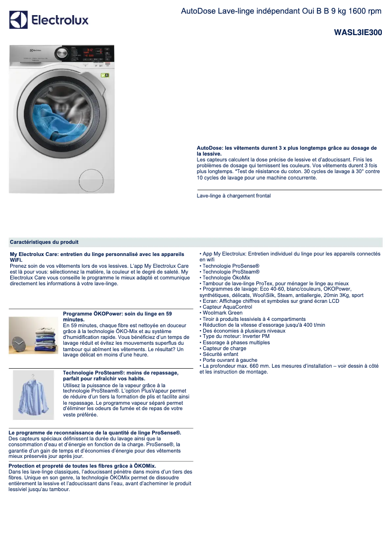 Imagen de la primera página del manual del dispositivo WASL3IE300