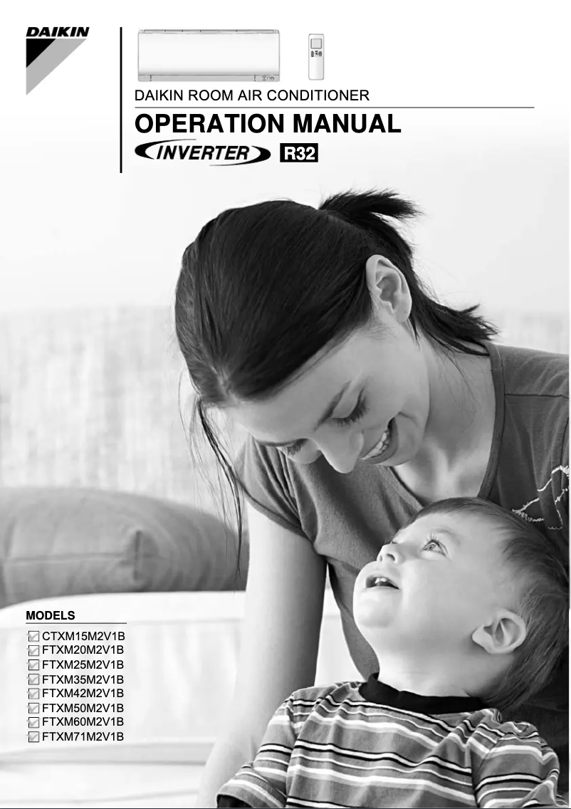 Imagen de la primera página del manual del dispositivo FTXM71M2V1B