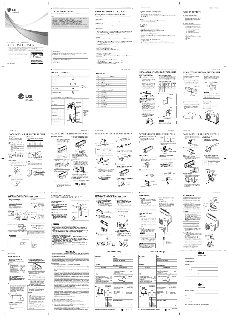 Imagen de la primera página del manual del dispositivo LSU5UR2A