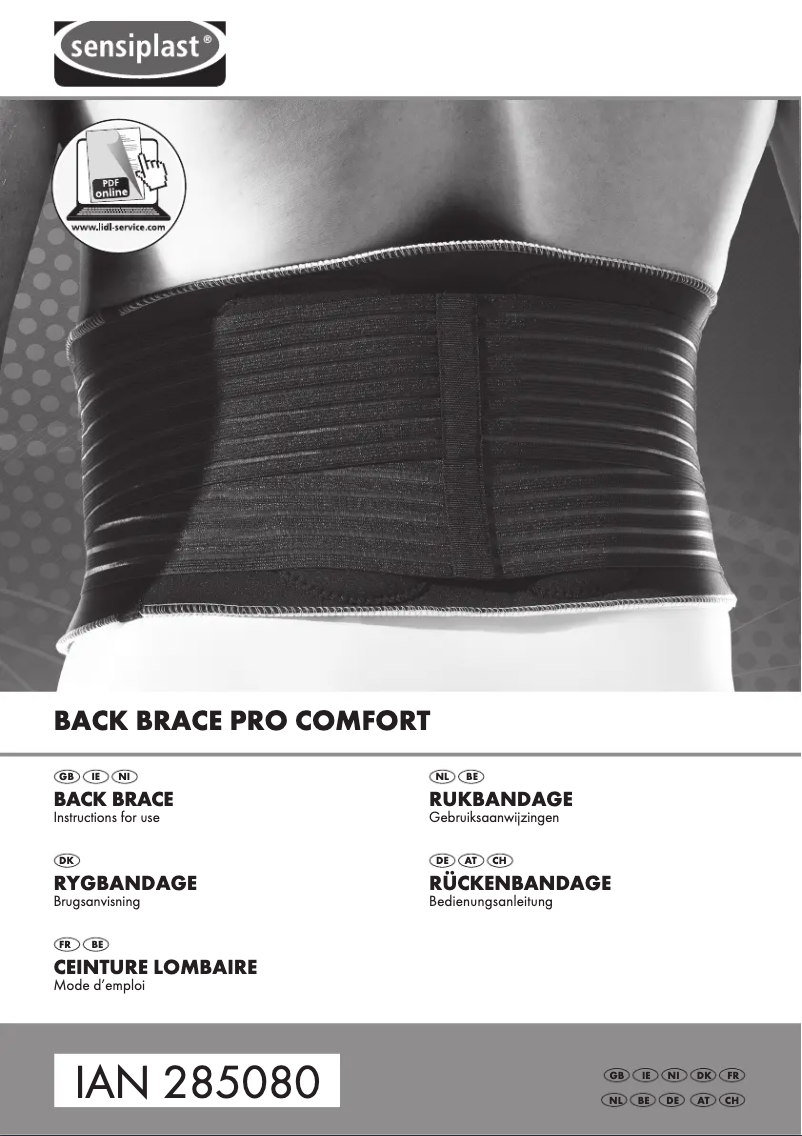 Página 1 del manual Manual de usuario Sensiplast IAN 285080