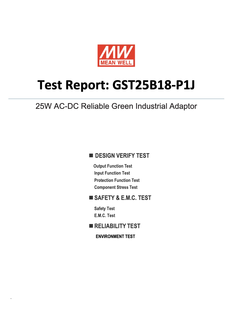 Imagen de la primera página del manual del dispositivo GST25B18-P1J