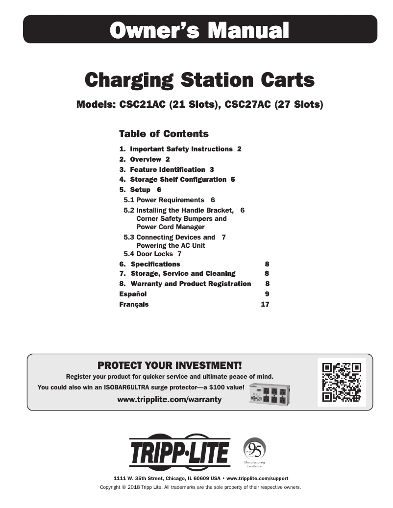 Imagen de la primera página del manual del dispositivo CSC27AC