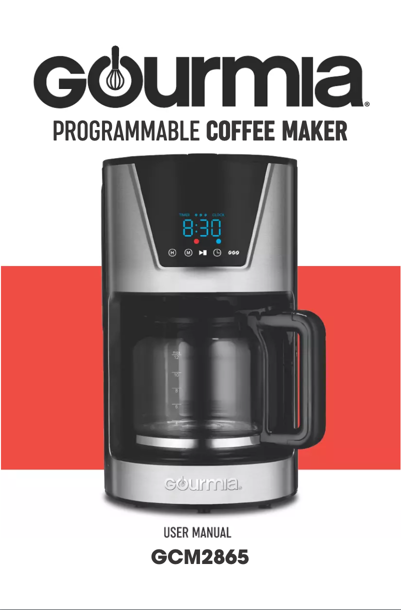 Página 1 del manual Manual de usuario Gourmia GCM2865