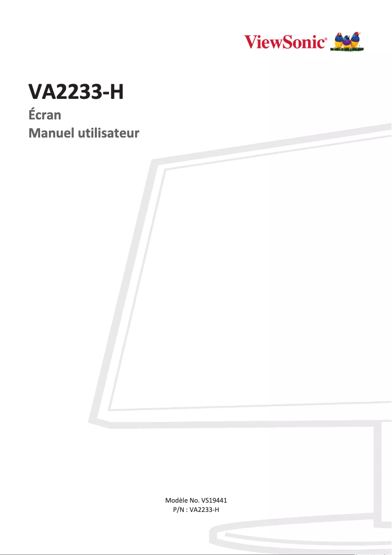 Imagen de la primera página del manual del dispositivo VA2233-h