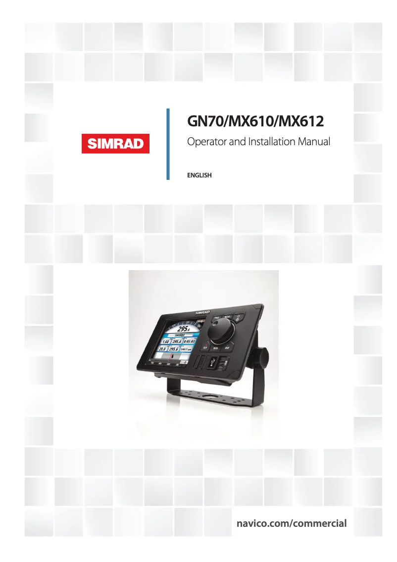 Página 1 del manual Manual de usuario Simrad GN70