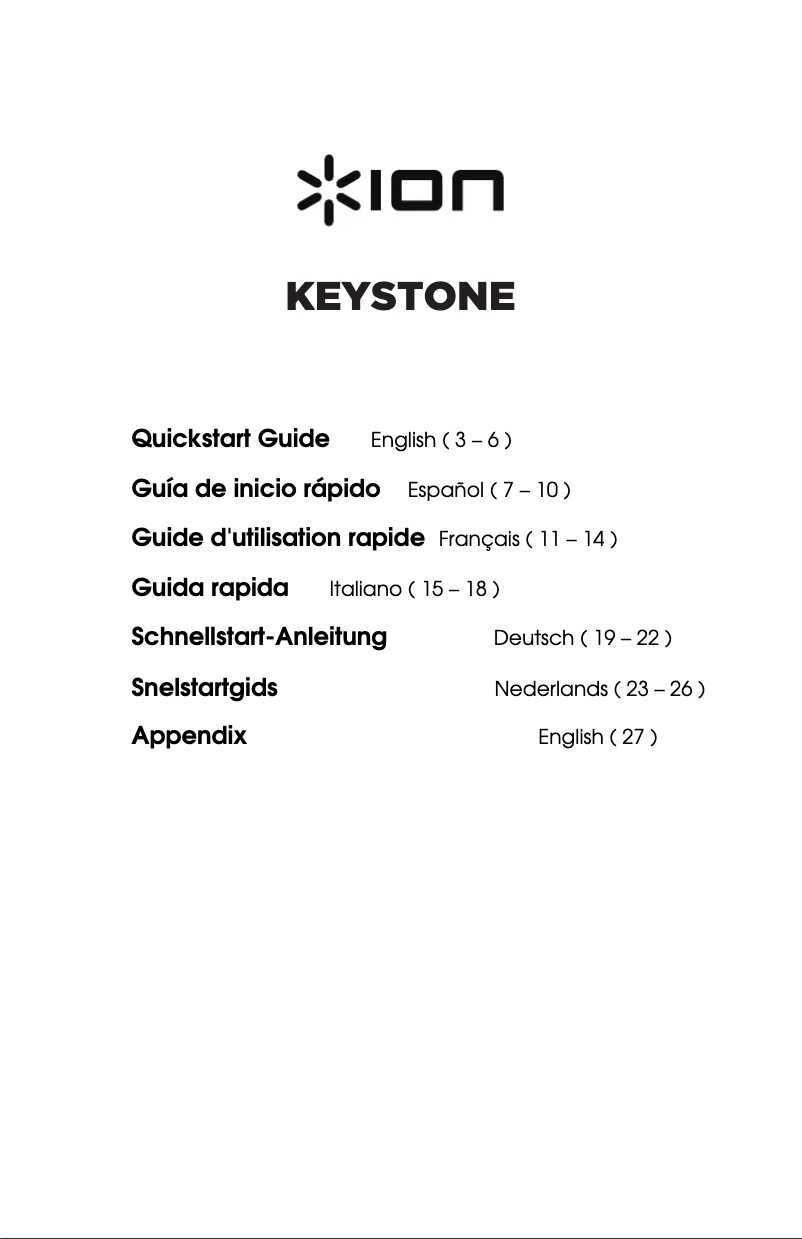 Imagen de la primera página del manual del dispositivo Keystone