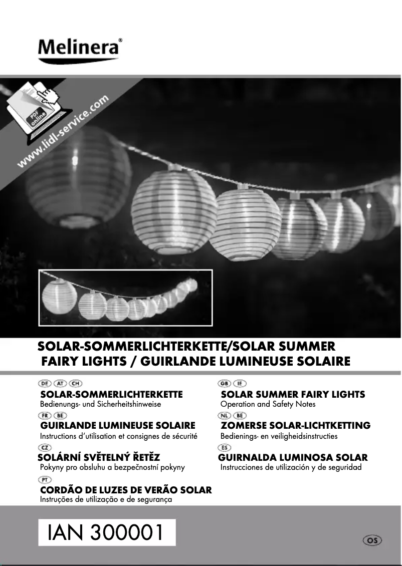 Imagen de la primera página del manual del dispositivo IAN 300001