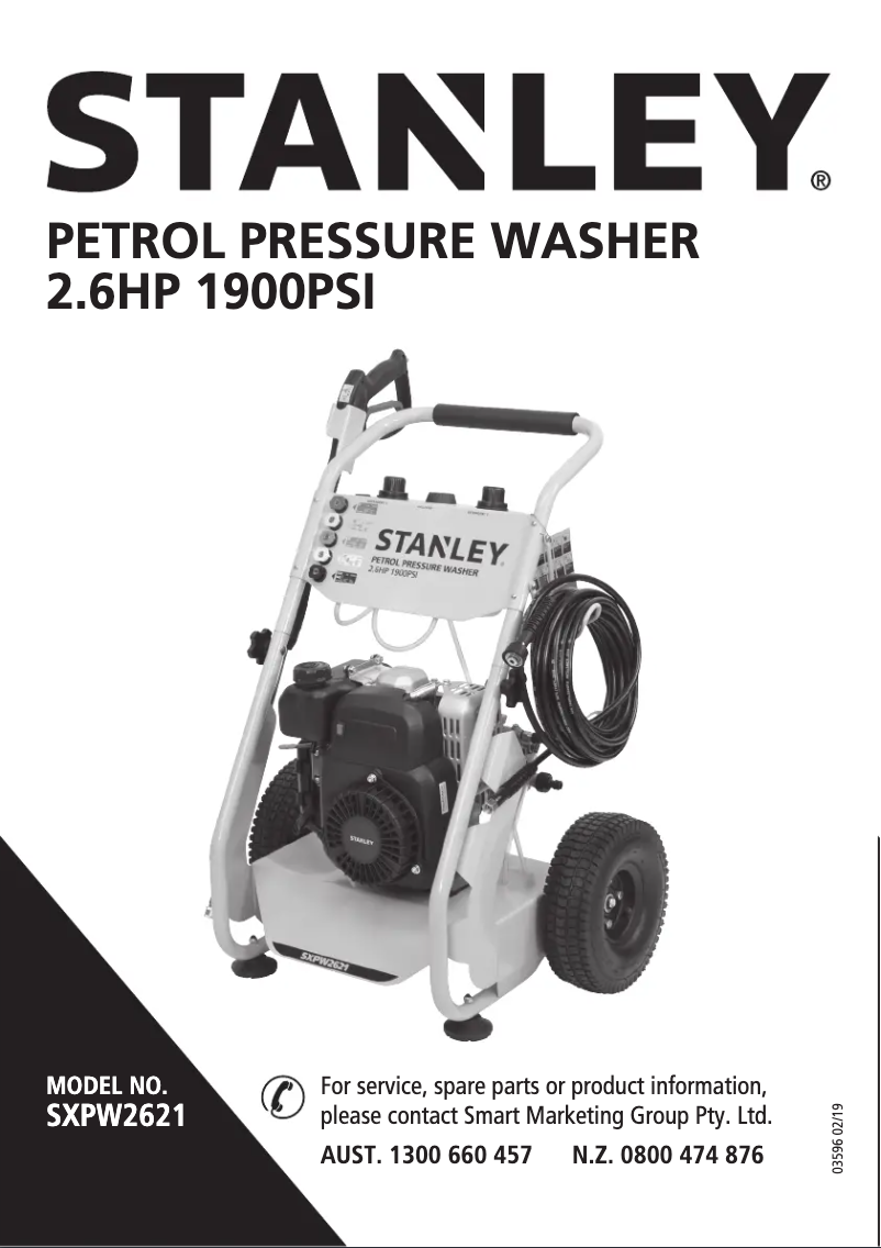 Página nº 1 - Manual de usuario Stanley SXPW2621