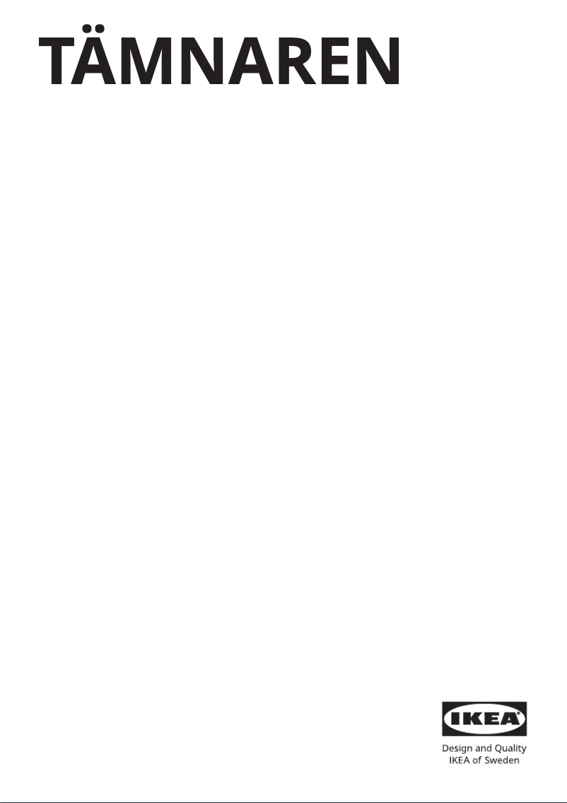 Imagen de la primera página del manual del dispositivo TÄMNAREN 505.073.94