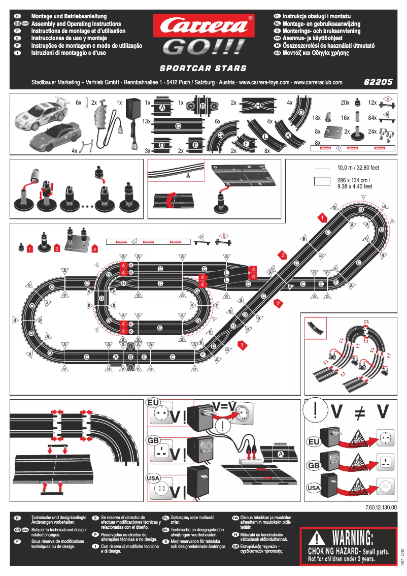 Imagen de la primera página del manual del dispositivo Sportcar Stars