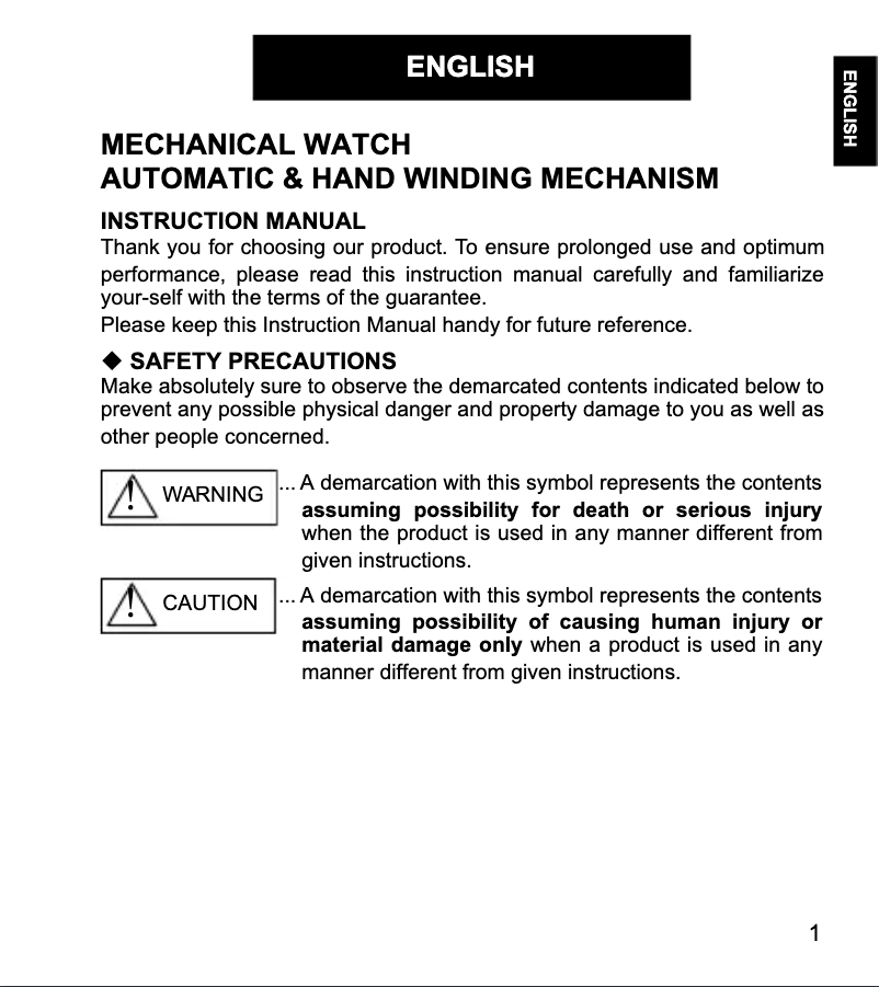 Imagen de la primera página del manual del dispositivo Contemporary DE00001W