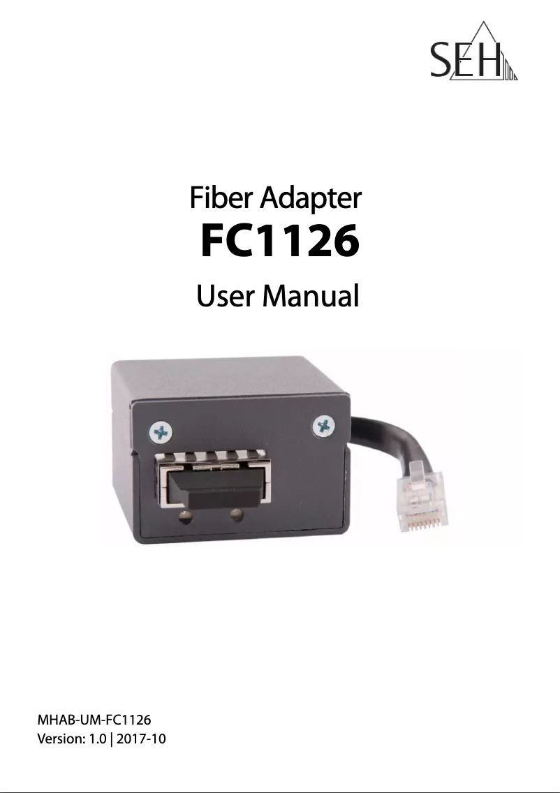 Imagen de la primera página del manual del dispositivo FC1126