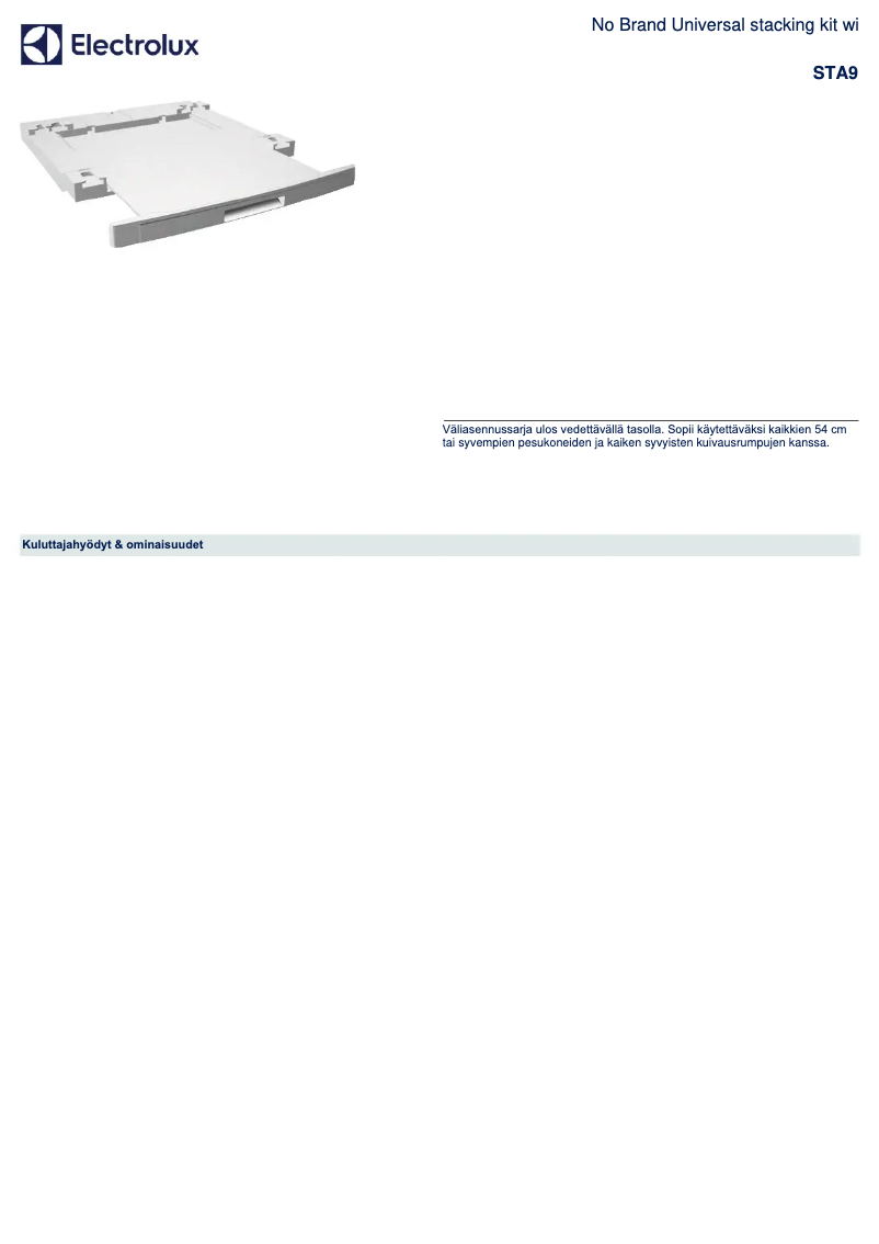 Imagen de la primera página del manual del dispositivo STA9