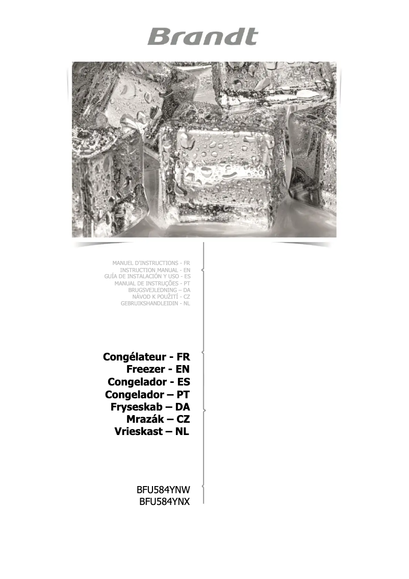 Imagen de la primera página del manual del dispositivo BFU584YNX