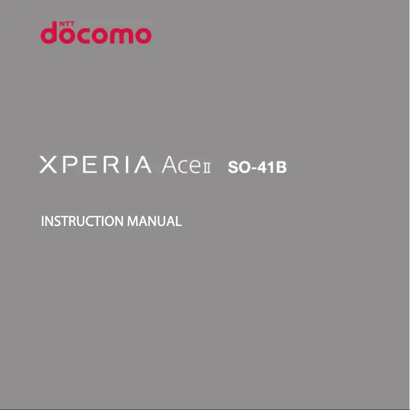 Imagen de la primera página del manual del dispositivo Xperia Ace II