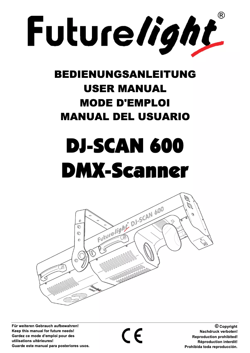 Página 1 del manual Manual de usuario Futurelight DJ-Scan 600