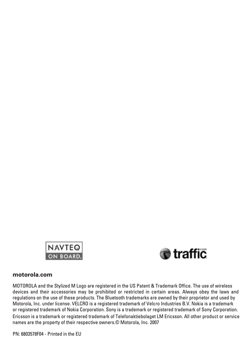 Imagen de la primera página del manual del dispositivo T805