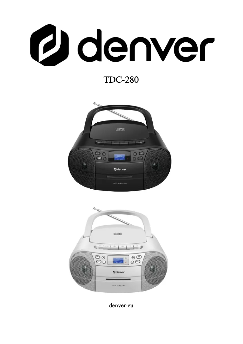 Imagen de la primera página del manual del dispositivo TDC-280W