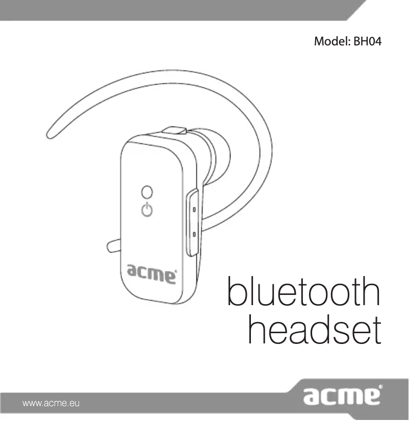 Imagen de la primera página del manual del dispositivo BH04