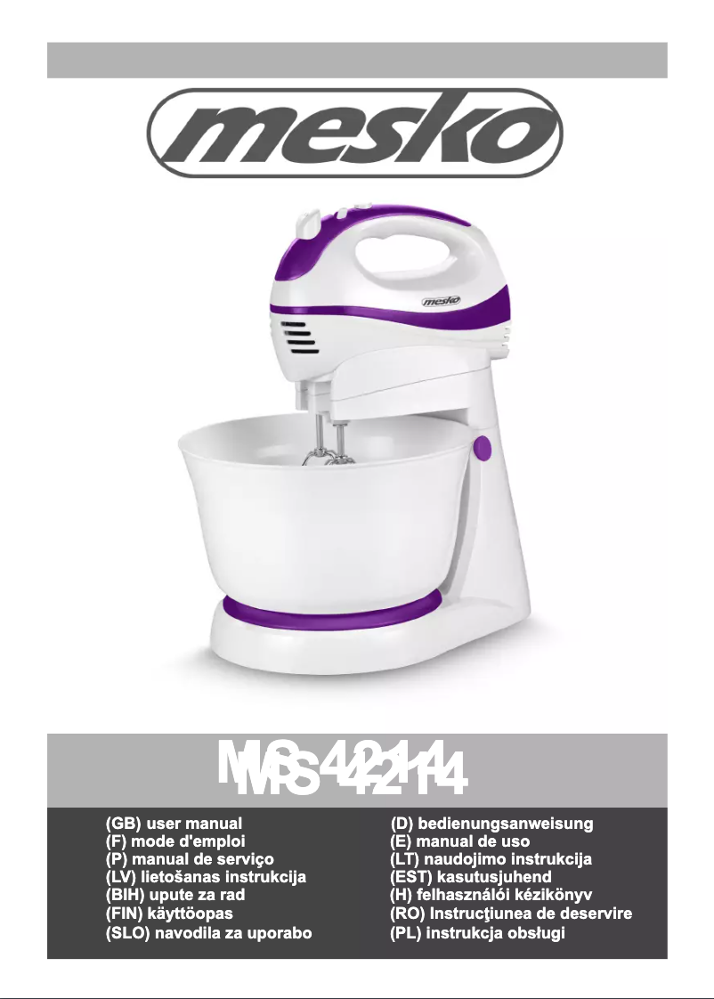 Página 1 del manual Manual de usuario Mesko MS 4214