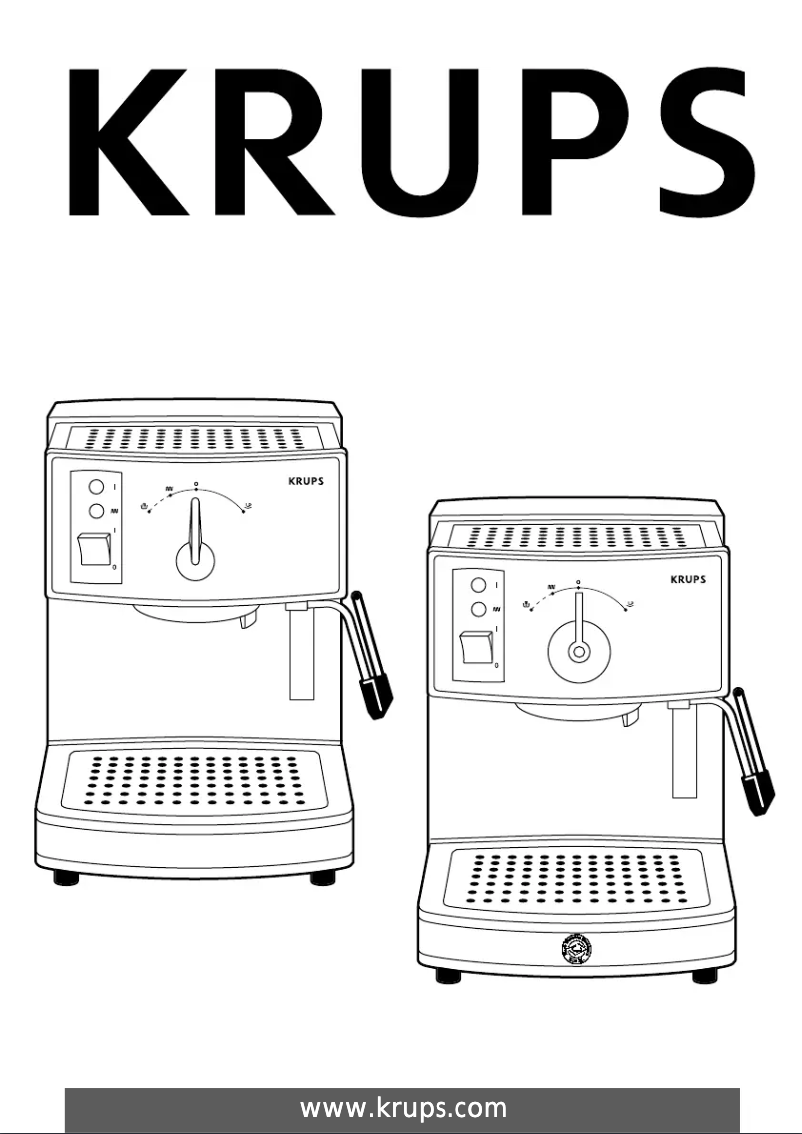 Página 1 del manual Manual de usuario Krups Novo Premium FNC 354