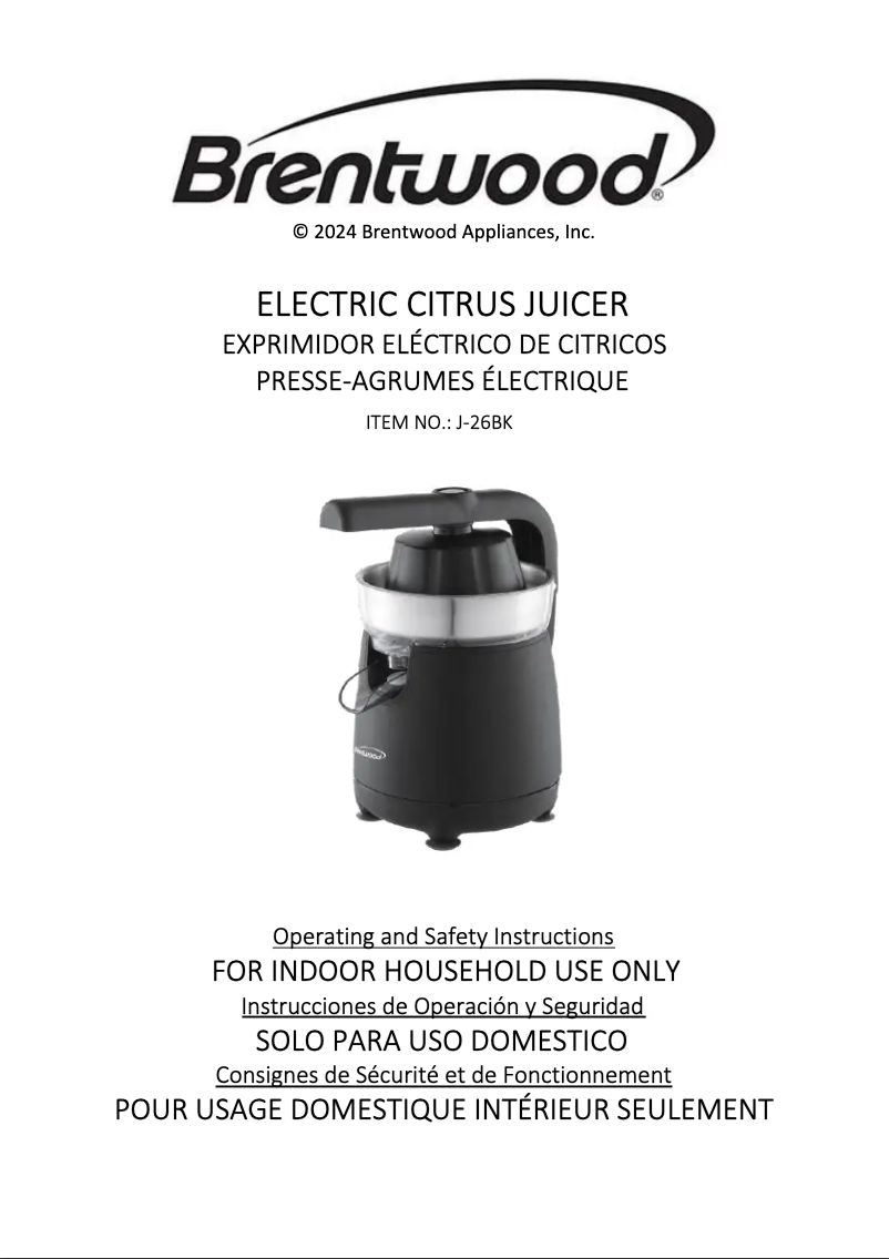 Imagen de la primera página del manual del dispositivo J-26