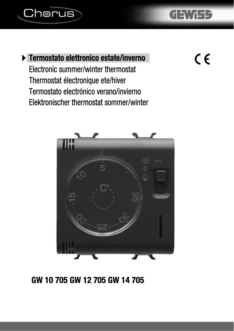 Página 1 del manual Manual de usuario Gewiss GW12705