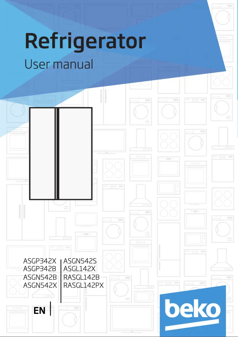Página 1 del manual Manual de usuario Beko RASGL142PX