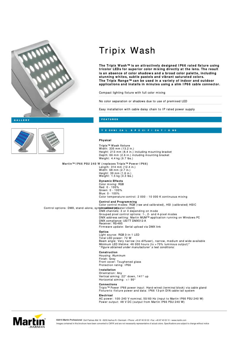 Imagen de la primera página del manual del dispositivo Tripix Wash
