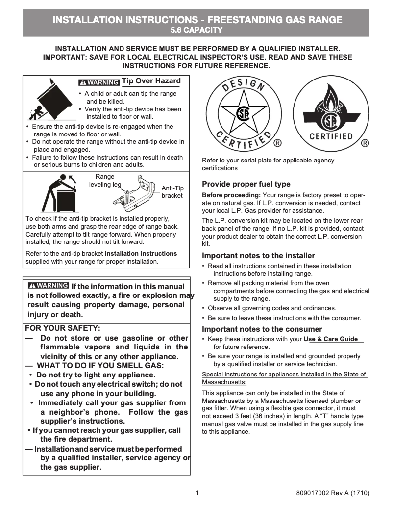 Imagen de la primera página del manual del dispositivo 74459