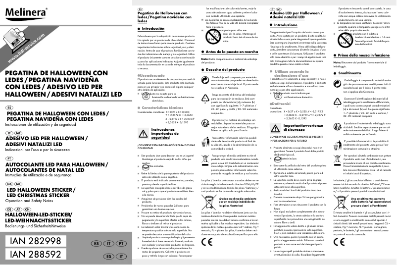 Página 1 del manual Manual de usuario Melinera IAN 288592