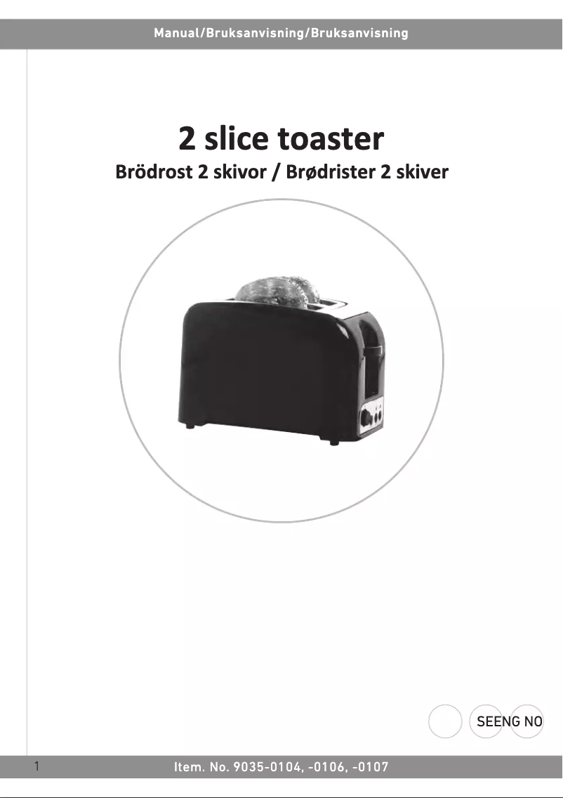 Página 1 del manual Manual de usuario Rusta 9035-0107