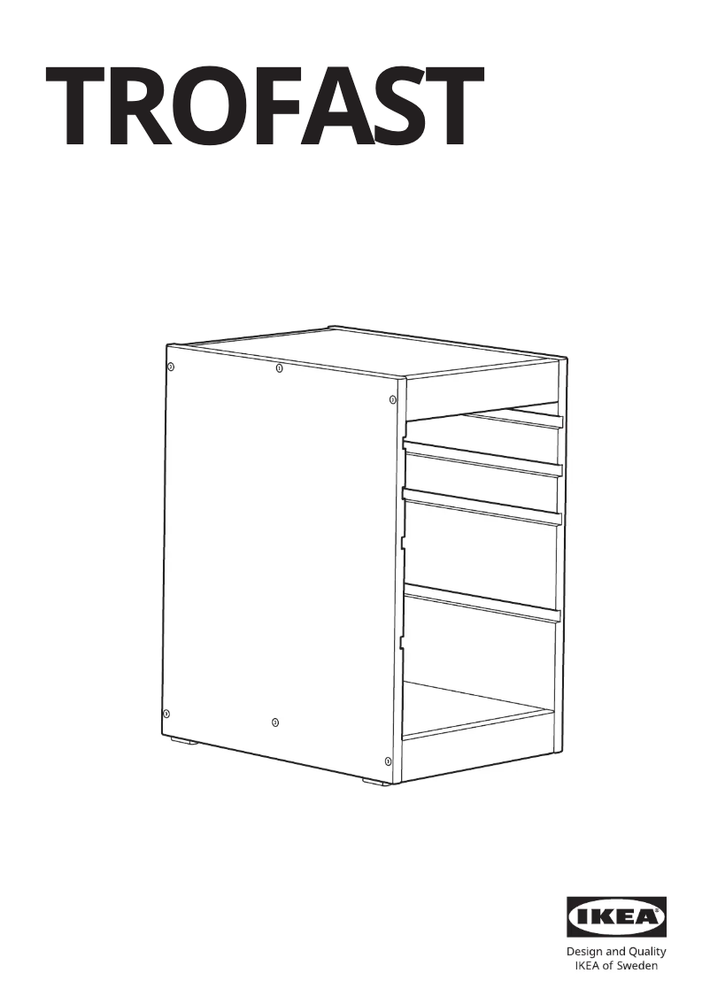 Página 1 del manual Manual de usuario Ikea TROFAST 305.459.38