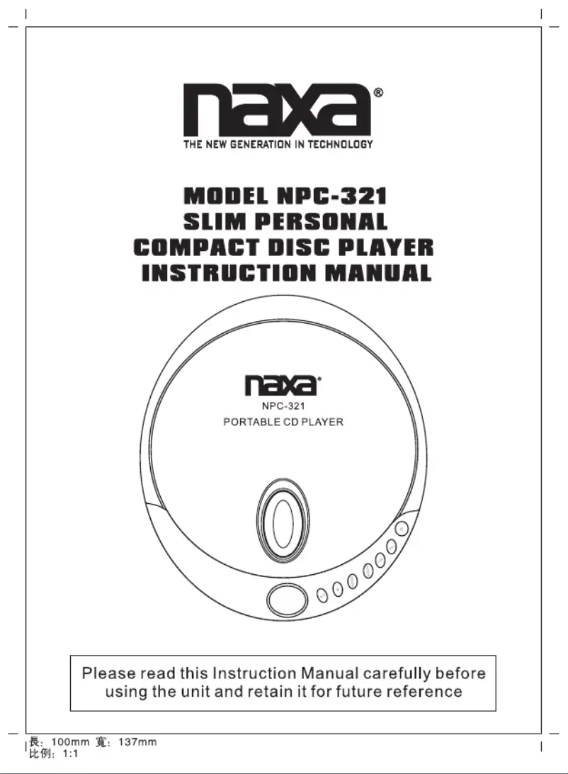 Página 1 del manual Manual de usuario Naxa NPC-321