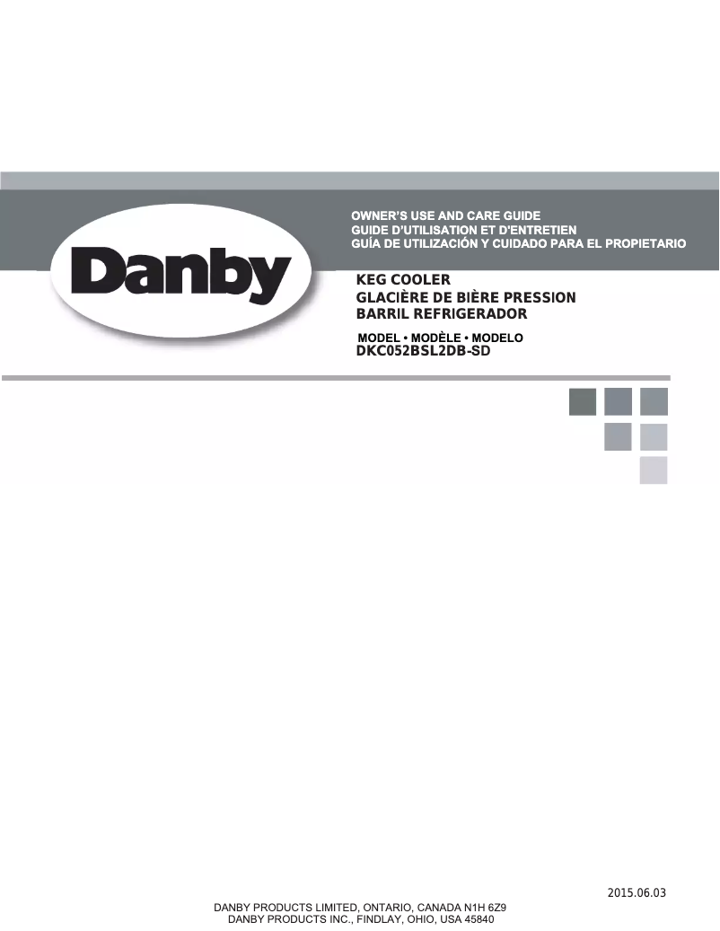 Imagen de la primera página del manual del dispositivo DKC052BSL2DB