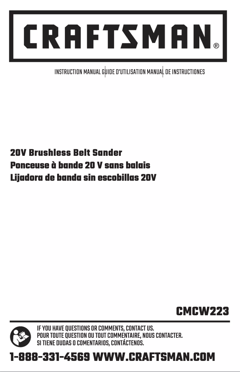 Página 1 del manual Manual de usuario Craftsman CMCW223