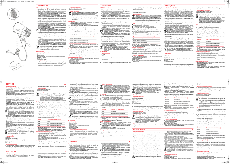 Página 1 del manual Manual de usuario Solac SV7010 Slender 2000