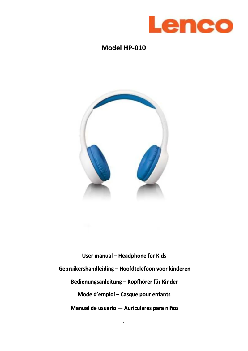 Imagen de la primera página del manual del dispositivo HP-010