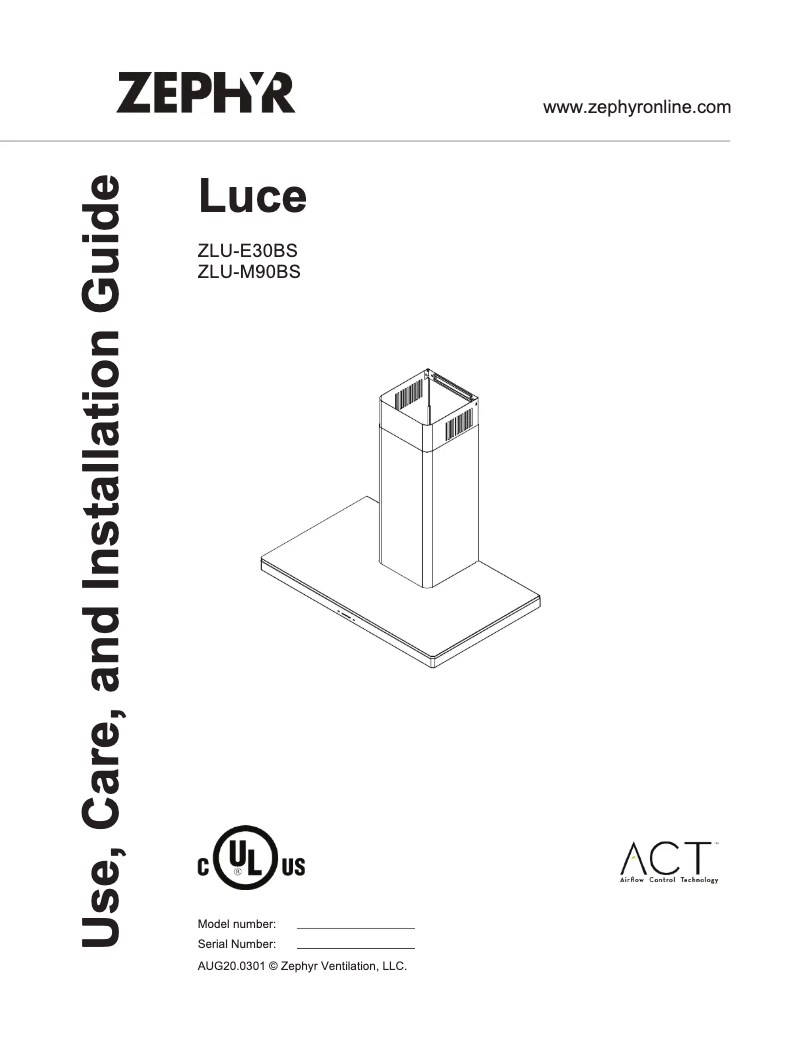 Imagen de la primera página del manual del dispositivo ZLUE30BS